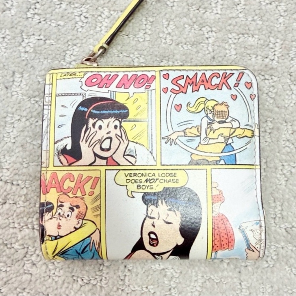 Kate Spade New York Archie Comics Betty & Veronica medium zip-around wallet.